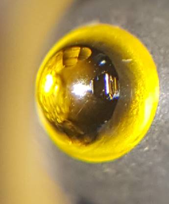 磨损后的金刚石滚压头 磨损后的金刚石滚压头