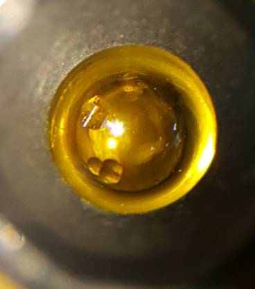 磨损后的金刚石滚压头 磨损后的金刚石滚压头